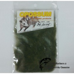 dubbing opossum -vačice - tmavě olivová