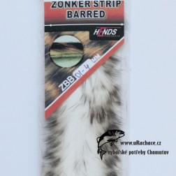 zonker strip barred - bílo-černá 01-4mm