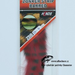 zonkers strip barred - červeno-čermá