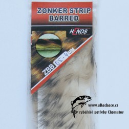 zonkers strip barred - hnědo-čermá 05-4mm