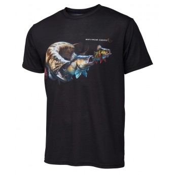 tričko Savage Gear Cannibal Tee Black