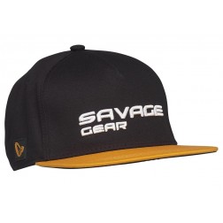 kšiltovka Savage Gear Flat Peak 3D Logo Cap Black Ink