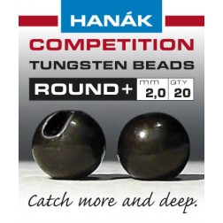 Tungstenové hlavičky Round černé