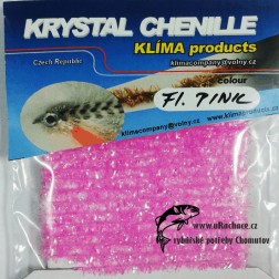 chenille krystal - fl.pink