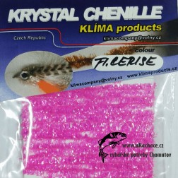 chenille krystal - fl.cerise
