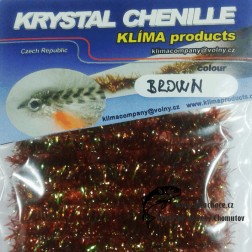 chenille krystal - brown