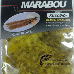 peří Marabou Grizzly - Yellow