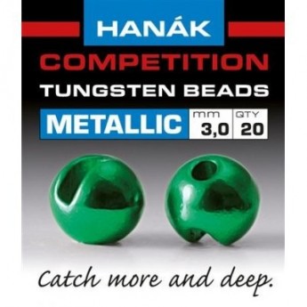 Tungstenové hlavičky Metallic zelené