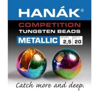 Tungstenové hlavičky Metallic duhové