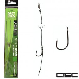 návazec C Tec Fast Rigs Weed Barbless 23 cm 30 lb 2 ks