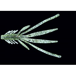 Nymfa RELAX 5 (14cm) 035 čirá-ledově zelená s černým a stříbrným glitrem