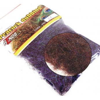 Peacock dubbing 04 bronzový tm - červenofialový efekt