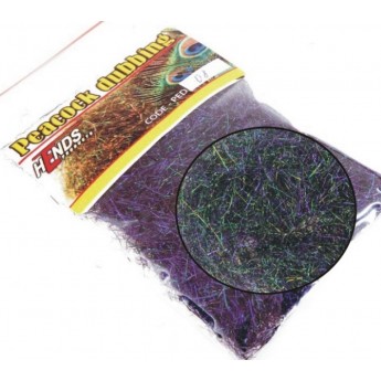 Peacock dubbing 09 černozelený - fialový efekt