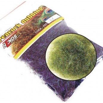 Peacock dubbing 11 zelený tm - fialový efekt