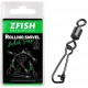 ZFISH Obratlík Rolling  Swivel & Hooked Snap 