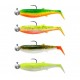gumová nástraha Cannibal Shad Darkwater Mix 4+4