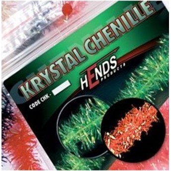 Krystal Chenille 15mm - 08 ohnivě oranžová fluo 