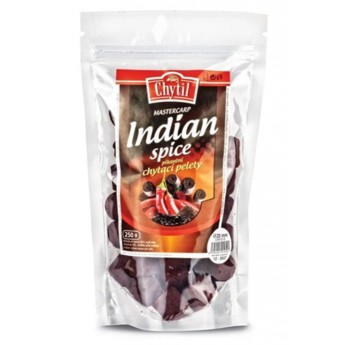 chytací pelety s dírou indián spice 250g