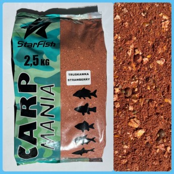 krmítková směs Starfish CARP MANIA - jahoda krmítková směs Starfish CARP MANIA - jahoda