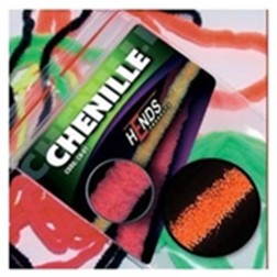 chenille - 2mm oranžová signální