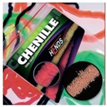 chenille - 2mm antická růžová  (staré balení)