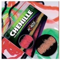 chenille - 2mm antická růžová  (staré balení)