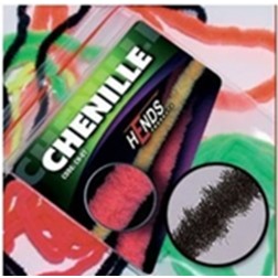 chenille - 5mm černá