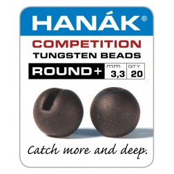Tungstenové hlavičky Round - matně hnědá