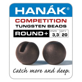 Tungstenové hlavičky Round - matně hnědá
