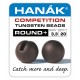 Tungstenové hlavičky Round - matně hnědá
