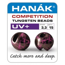 Tungstenové hlavičky - UV+ černá & růžová