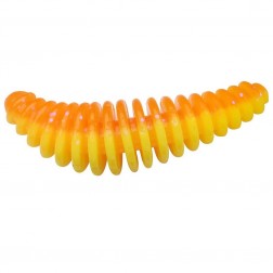 Berkley gumov&aacute; n&aacute;straha PowerBait Power Pupa Fluo Orange Sunshine Yellow 35mm/10ks 