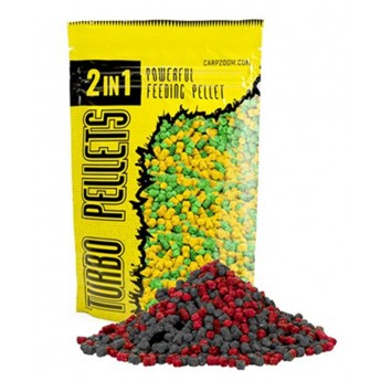 Turbo Pellets 2v1 - 500 g/3 mm/Jahoda-Ryba