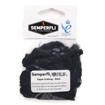 Troutline Kapok Dubbing - Black