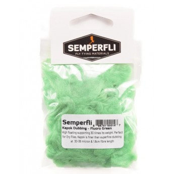 Troutline Kapok Dubbing - Fluo Green