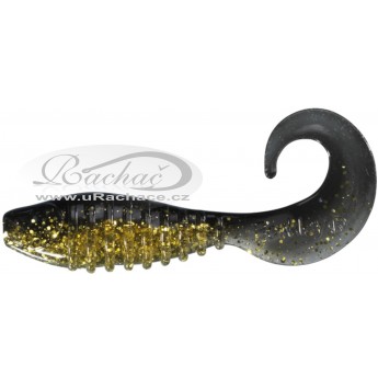 Berkley Flex Grub Shad Clear Gold Black Back