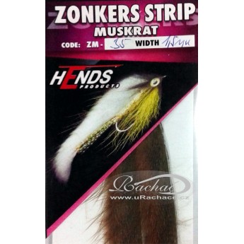 zonkers strip muskrat  35/1,5mm - rezavá