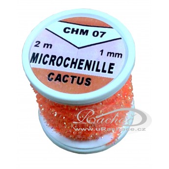 microchenille cactus - 07 fluo oranžová tmavá