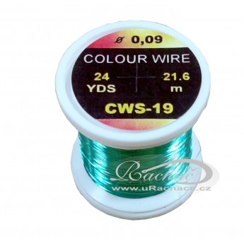 drátek Colour Wire 19 - tyrkysově modrá