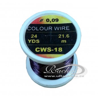 drátek Colour Wire 18 - tmavě fialová