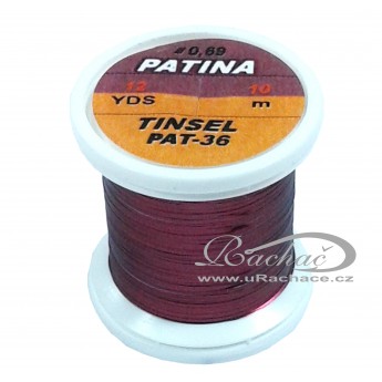 Patina Tinsel - 36 vínově červená