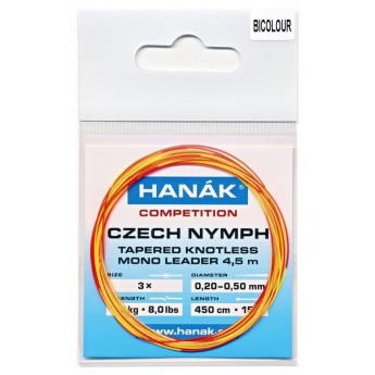 Návazec HANÁK Competition Czech Nymph monofilní ujímaný