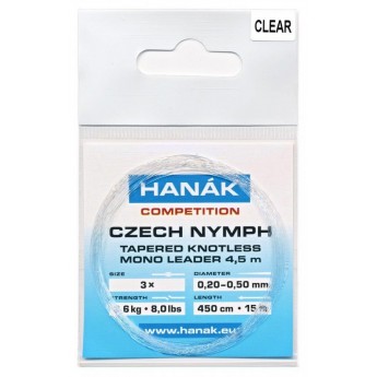 Návazec HANÁK Competition Czech Nymph monofilní ujímaný
