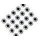 3D Epoxy Eyes, Holo Silver