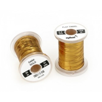 Flat Tinsel 0,4mm -  Dark Gold