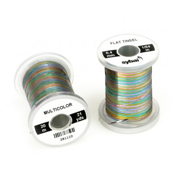 Flat Tinsel 0,4mm -  Multicolor