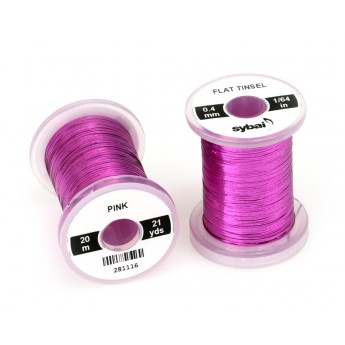 Flat Tinsel 0,4mm -  Pink