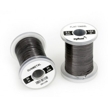 Flat Tinsel 0,4mm - Gunmetal