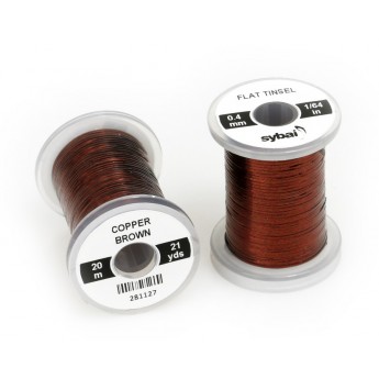 Flat Tinsel 0,4mm - Copper Brown
