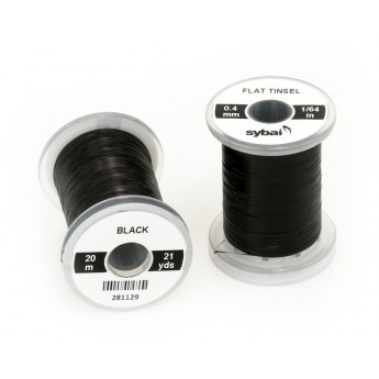 Flat Tinsel 0,4mm - Black